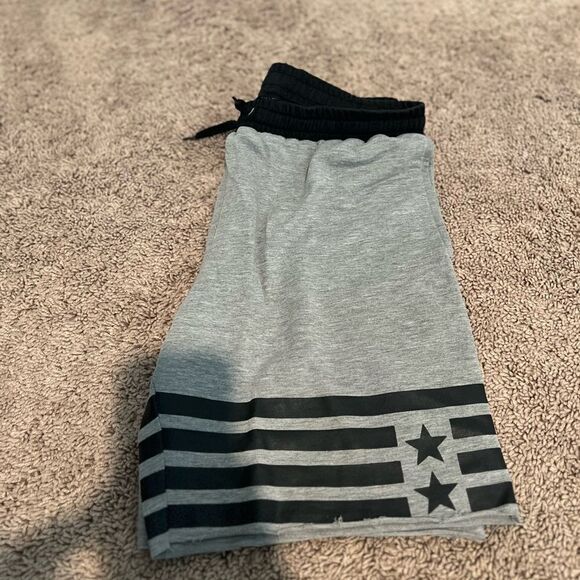 DoYouEven Men’s Graphic Athletic Shorts – Gray/Black | Size Large - Picture 8 of 9